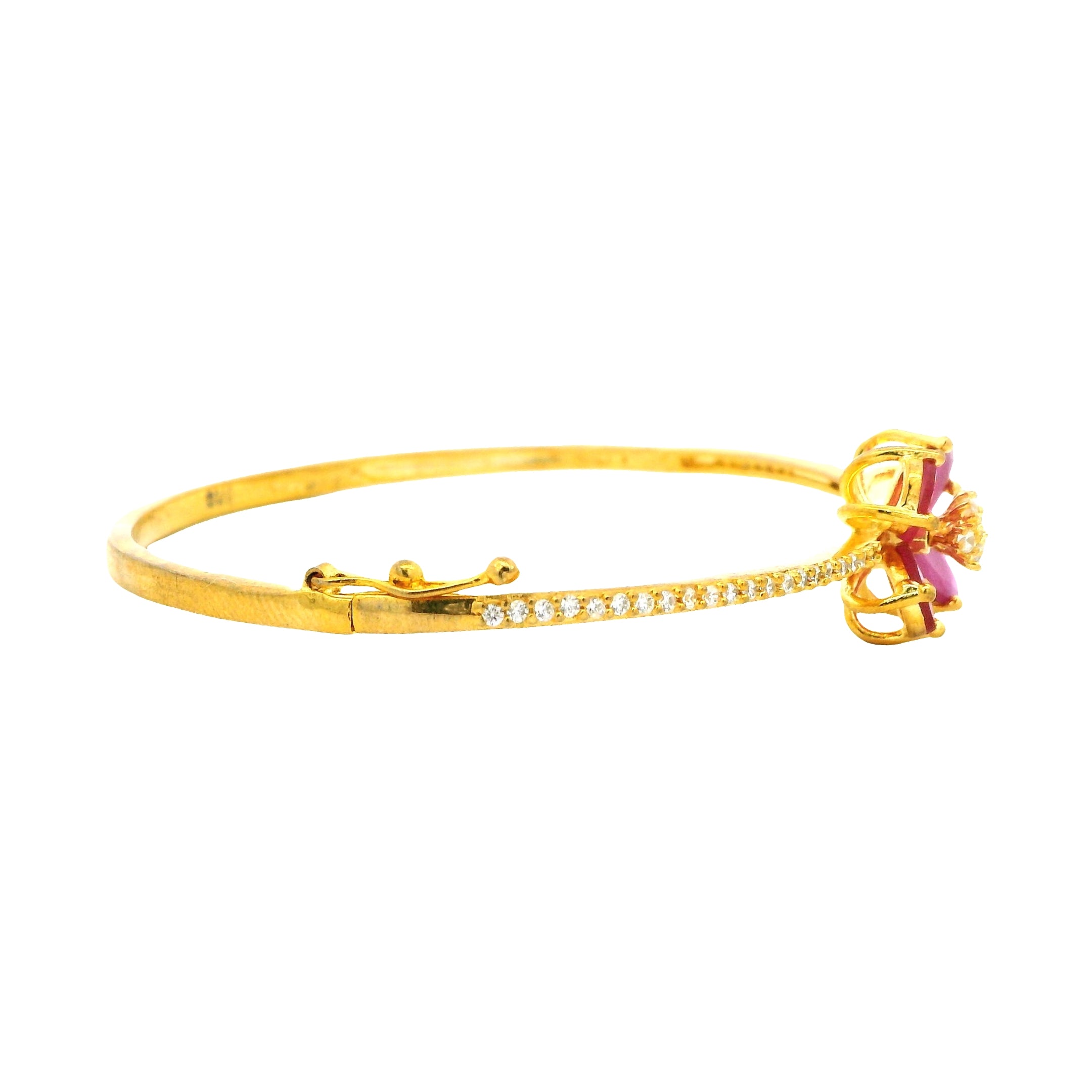 Trendy Floral Stone Bracelet