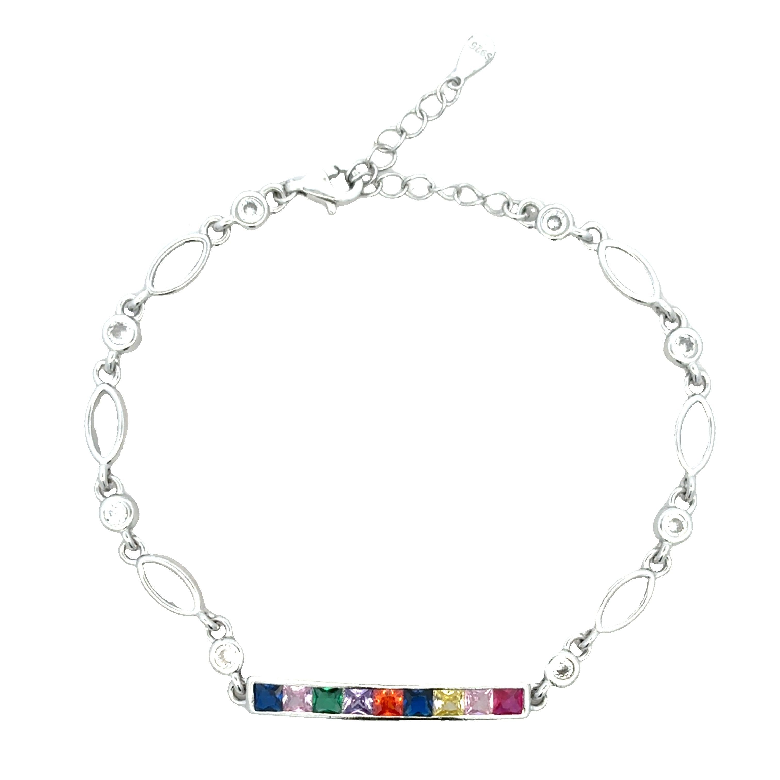 Dainty Multicolor Gem Bracelet