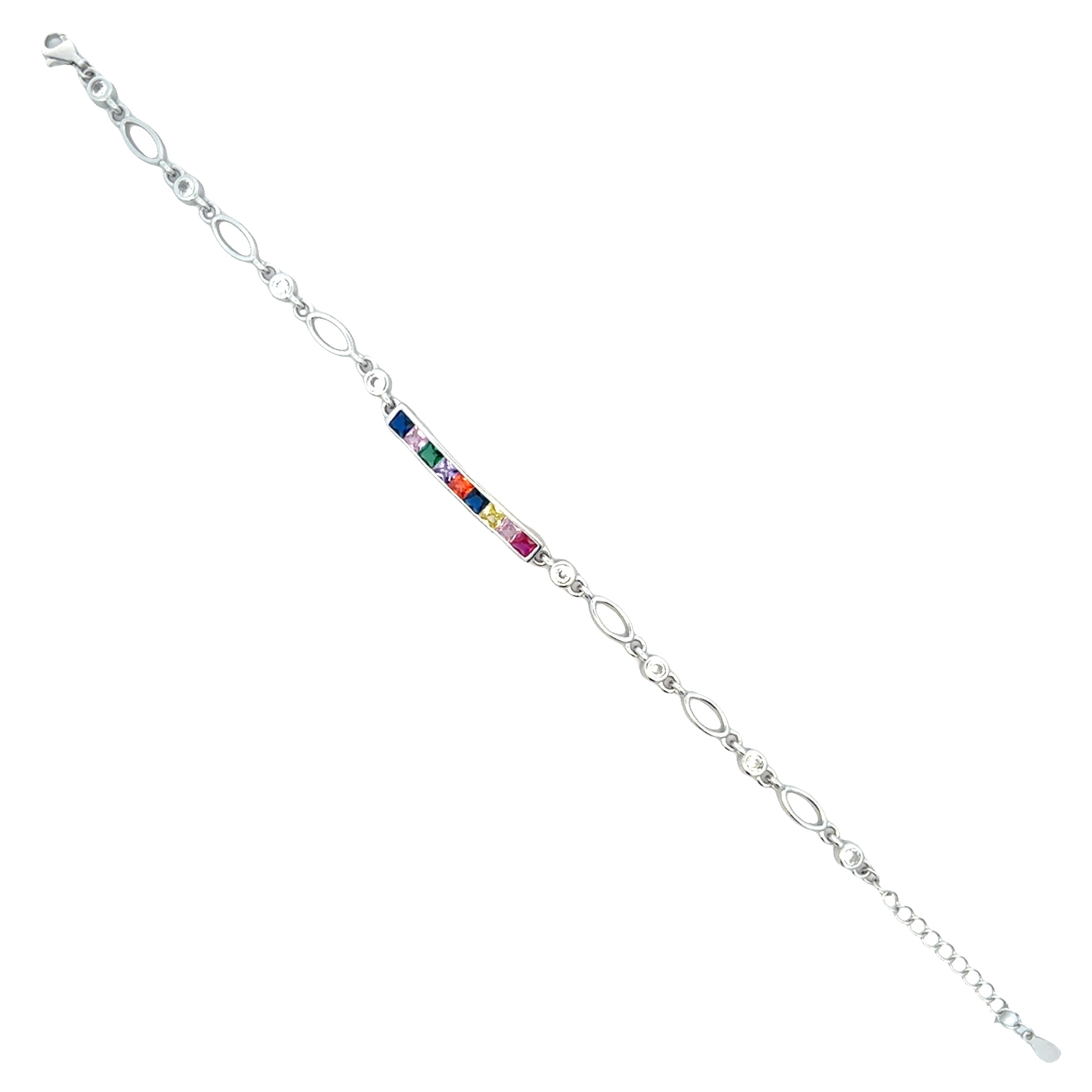 Dainty Multicolor Gem Bracelet