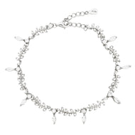 Sparkling Leaf Link Bracelet