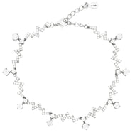 Zigzag Crystal Charm Bracelet