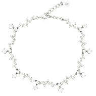 Zigzag Crystal Charm Bracelet