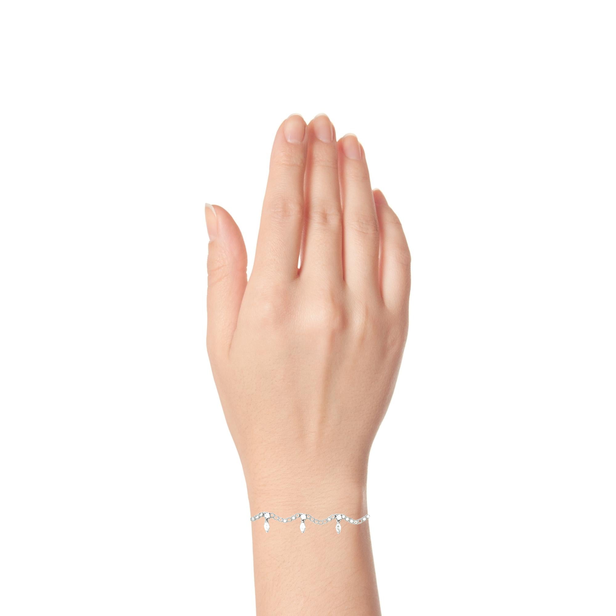 Adjustable Dainty Dangle Bracelet