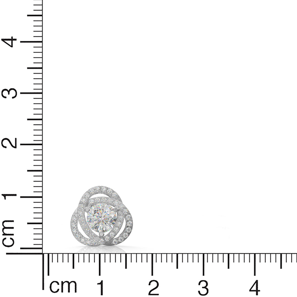 Twirling Illusion Silver Studs