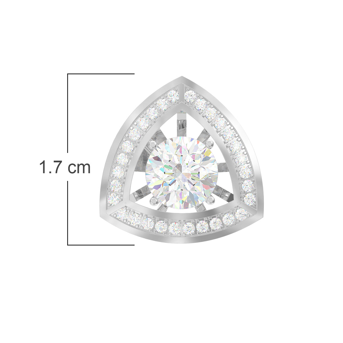 Alluring Trilliant Zirconia Studs