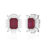 Fiery Ruby Radiance Studs
