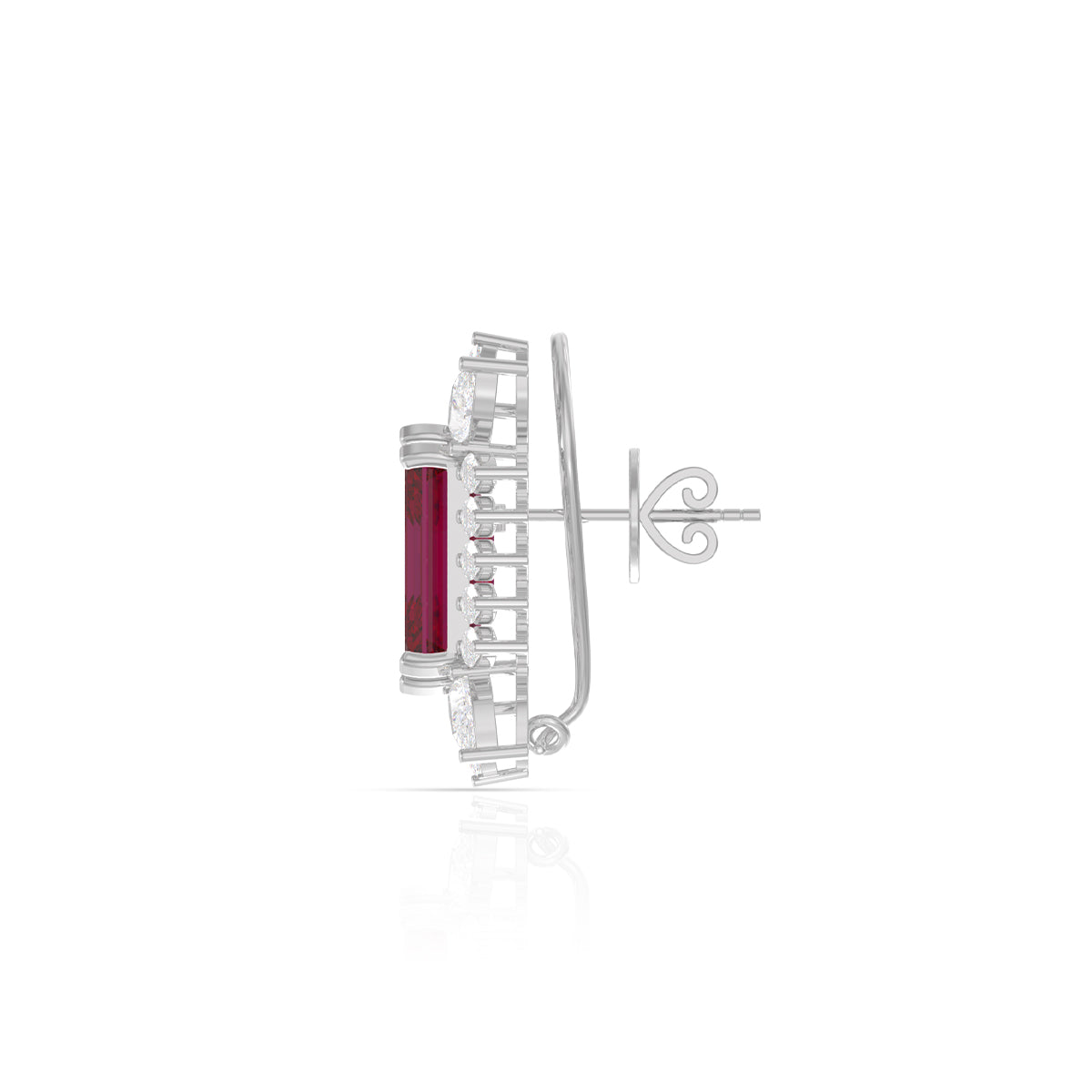 Fiery Ruby Radiance Studs