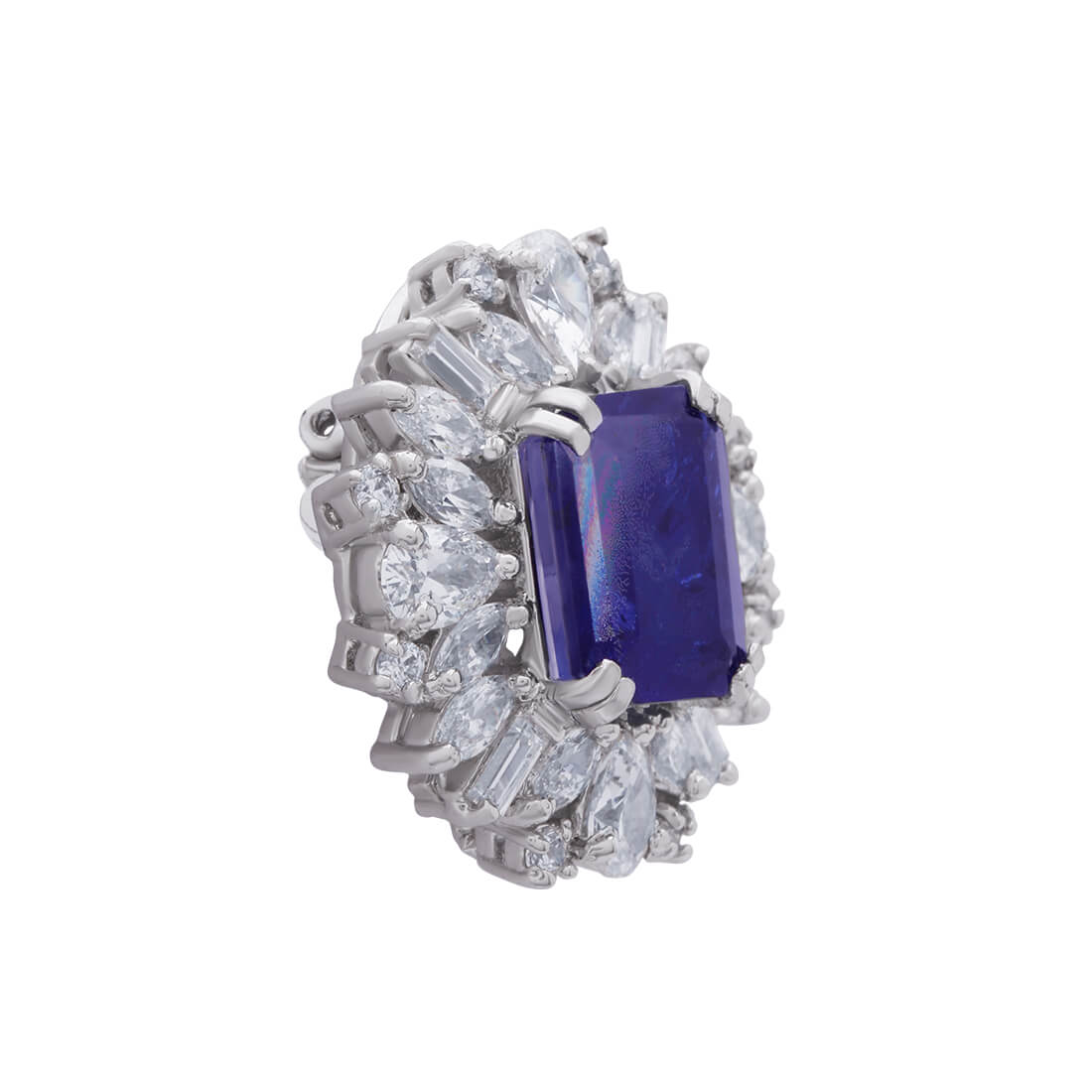 Bold Blue Silver Studs