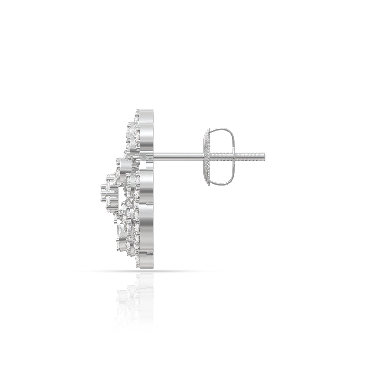 Sterling Silver Superstar Diamond Earrings