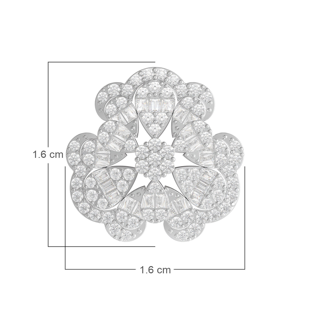 Sterling Silver Superstar Diamond Earrings