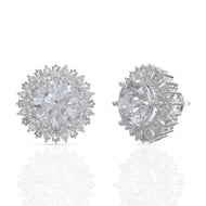 Radiant Round Diamond Studs