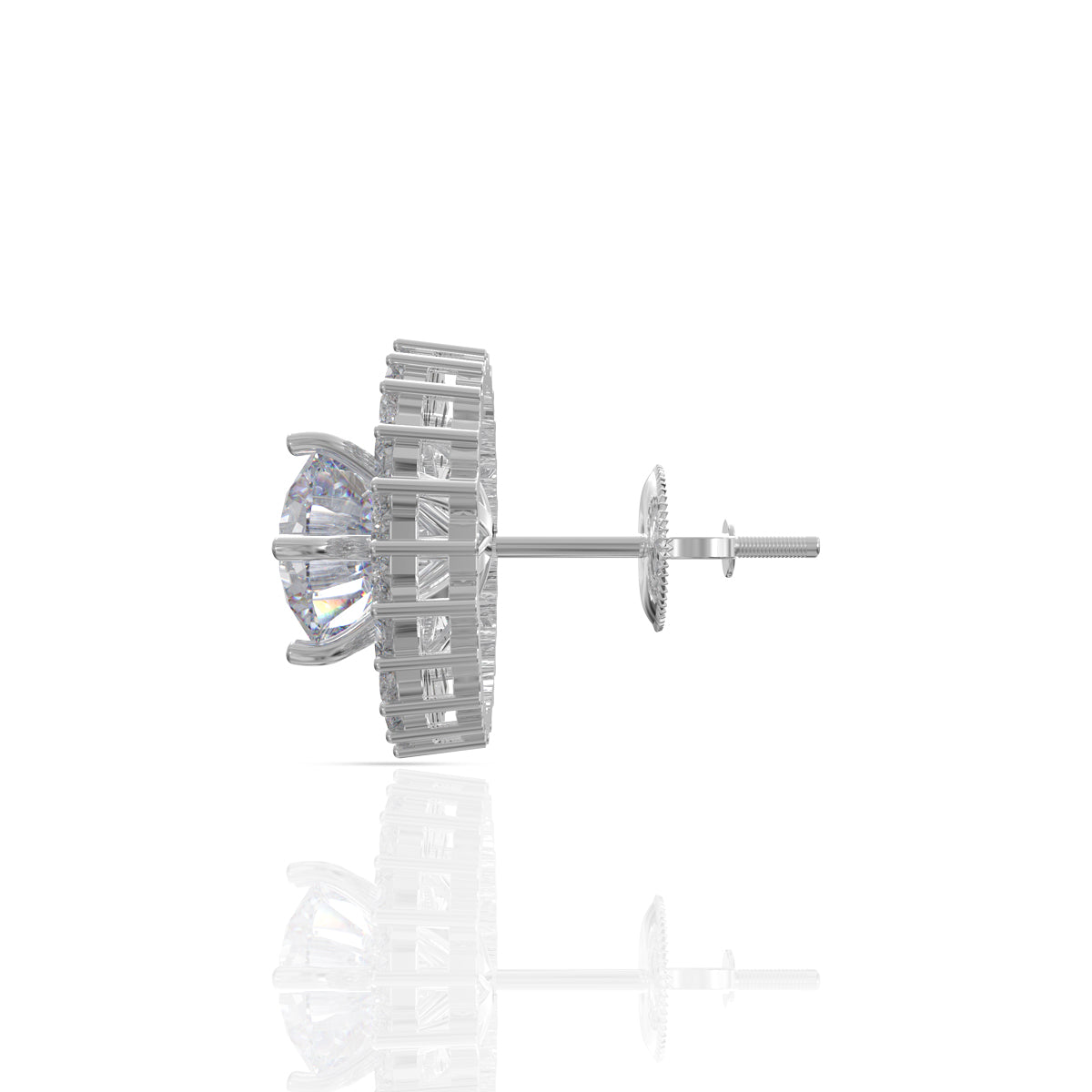 Radiant Round Diamond Studs