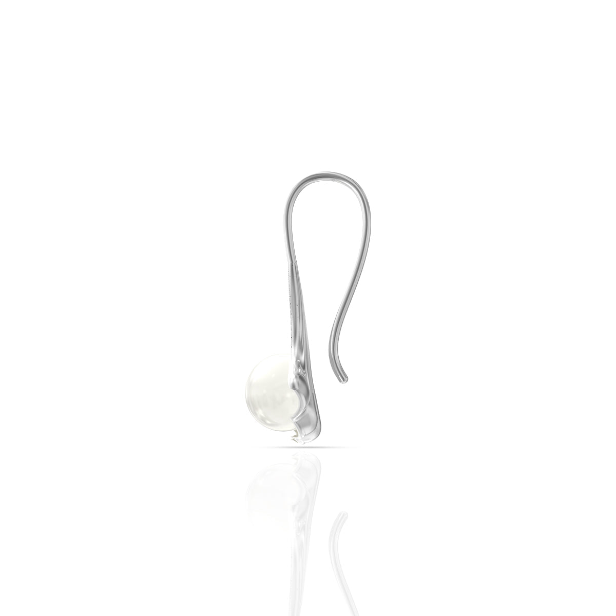 Ocean's Charm Silver Pearl Earrings