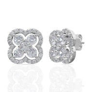 Sterling Silver Clover Studs