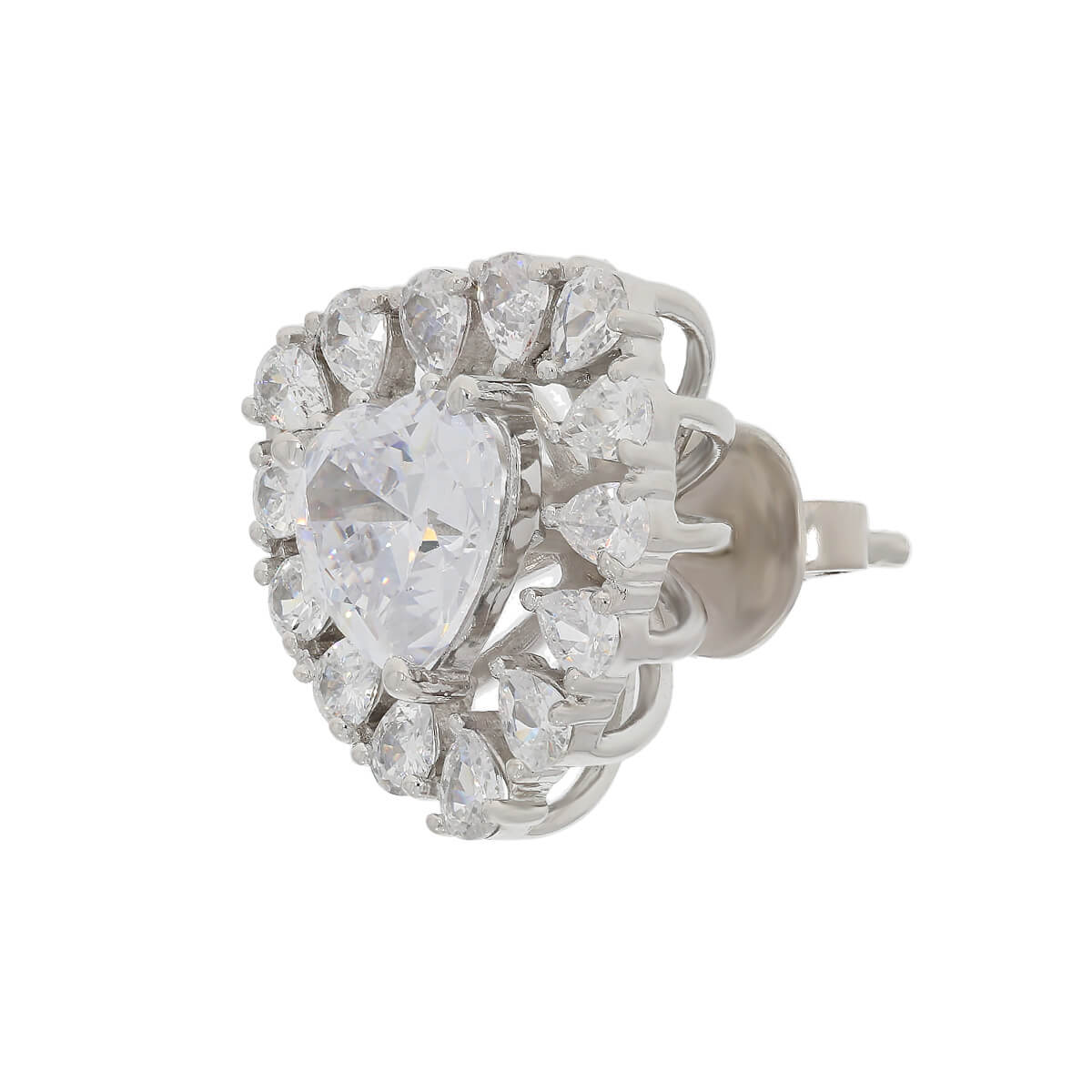 Luxe Heart Sparkle Studs