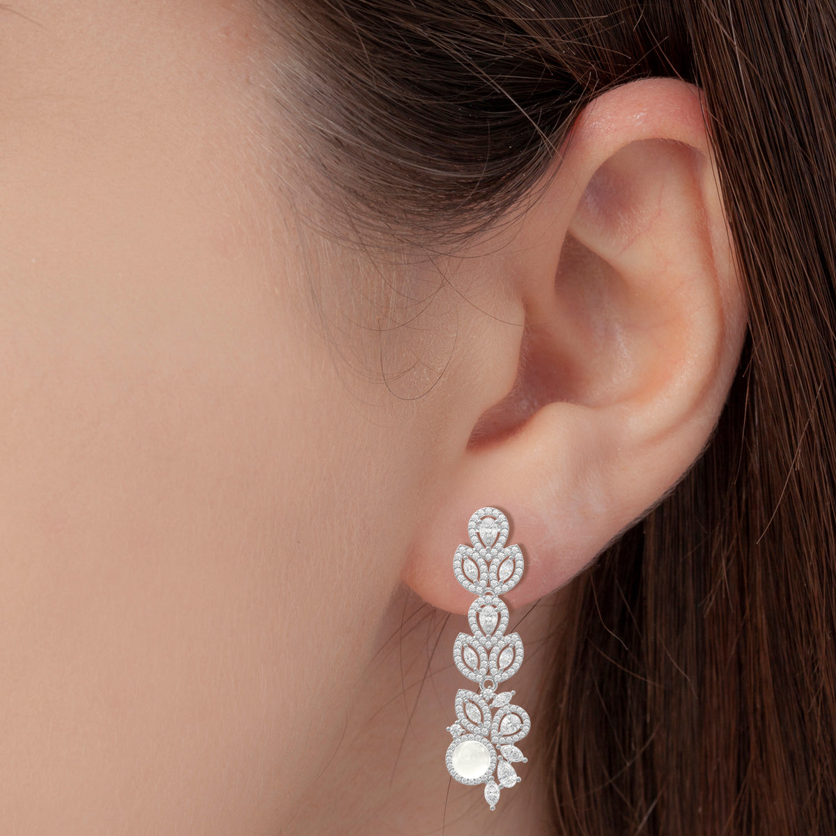 Stylish Silver Dangle Earrings