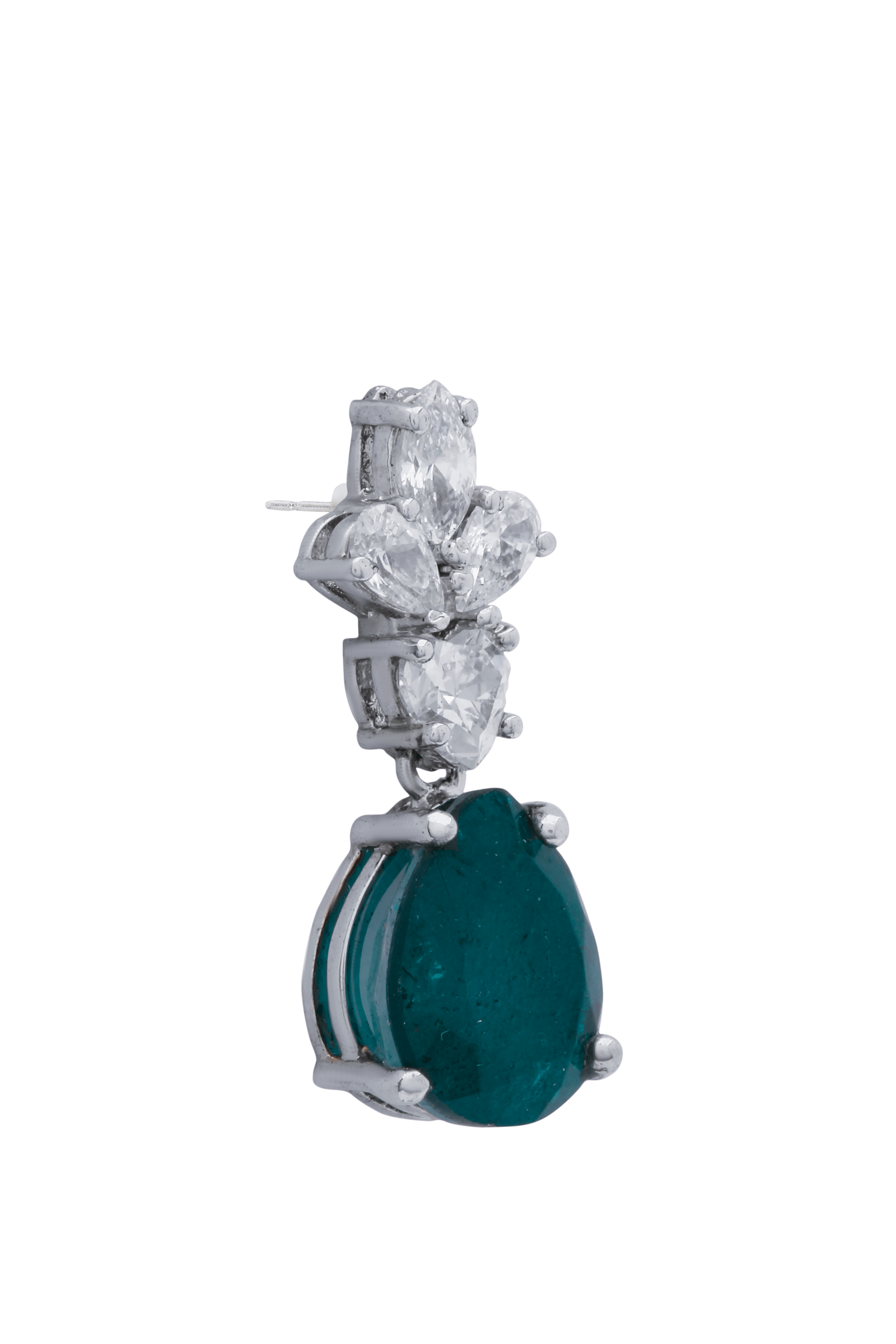 Crystal Green Diamond Earring