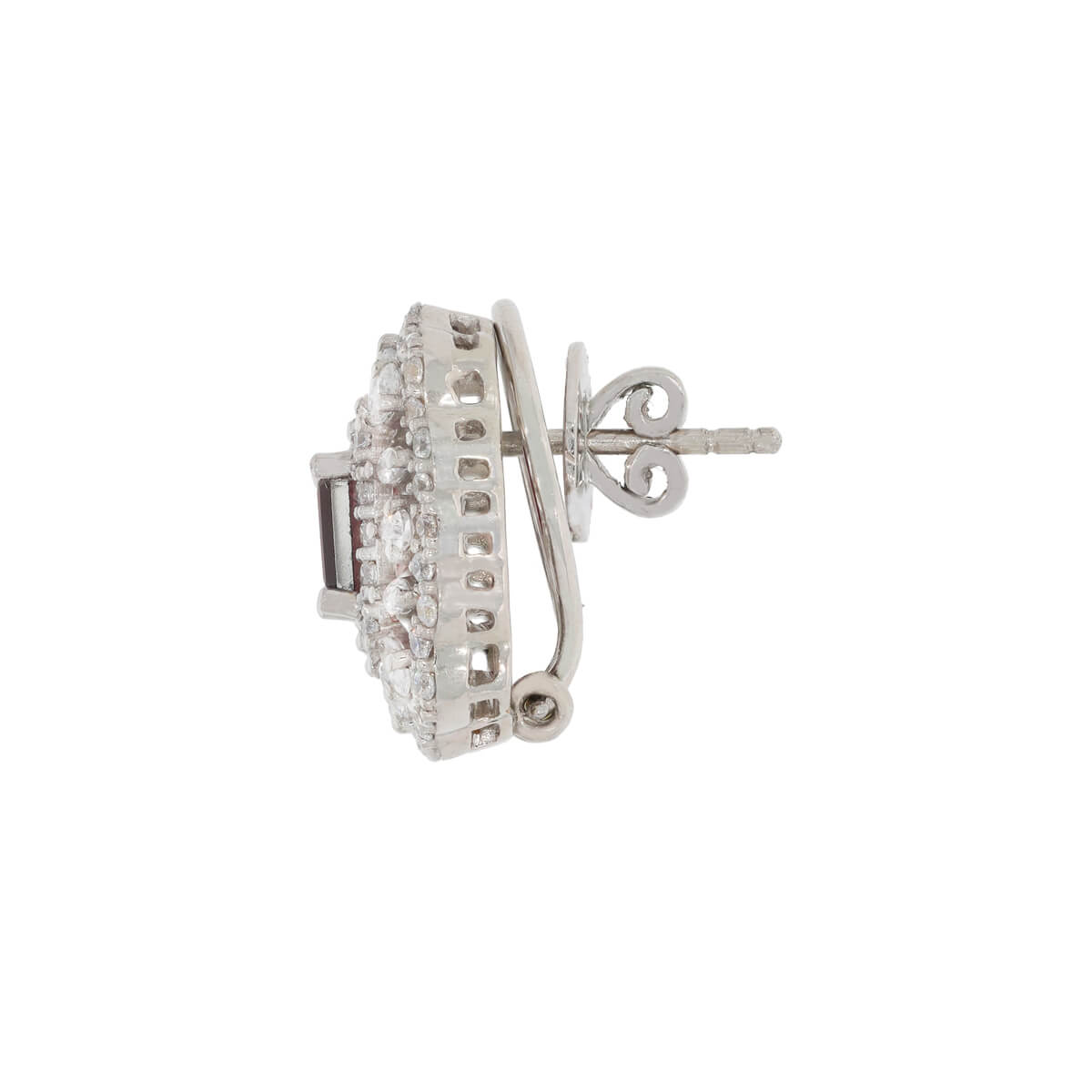 Classic Red Cubic Stud Earrings Perfect for Any Occasion