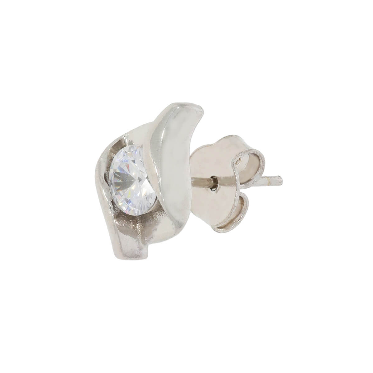 Silver Solitaire Spark Studs
