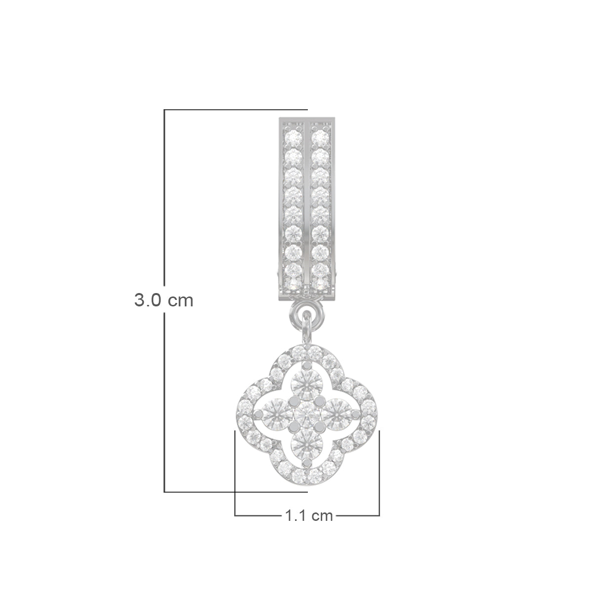 Party Wear Clover Charm Earrings