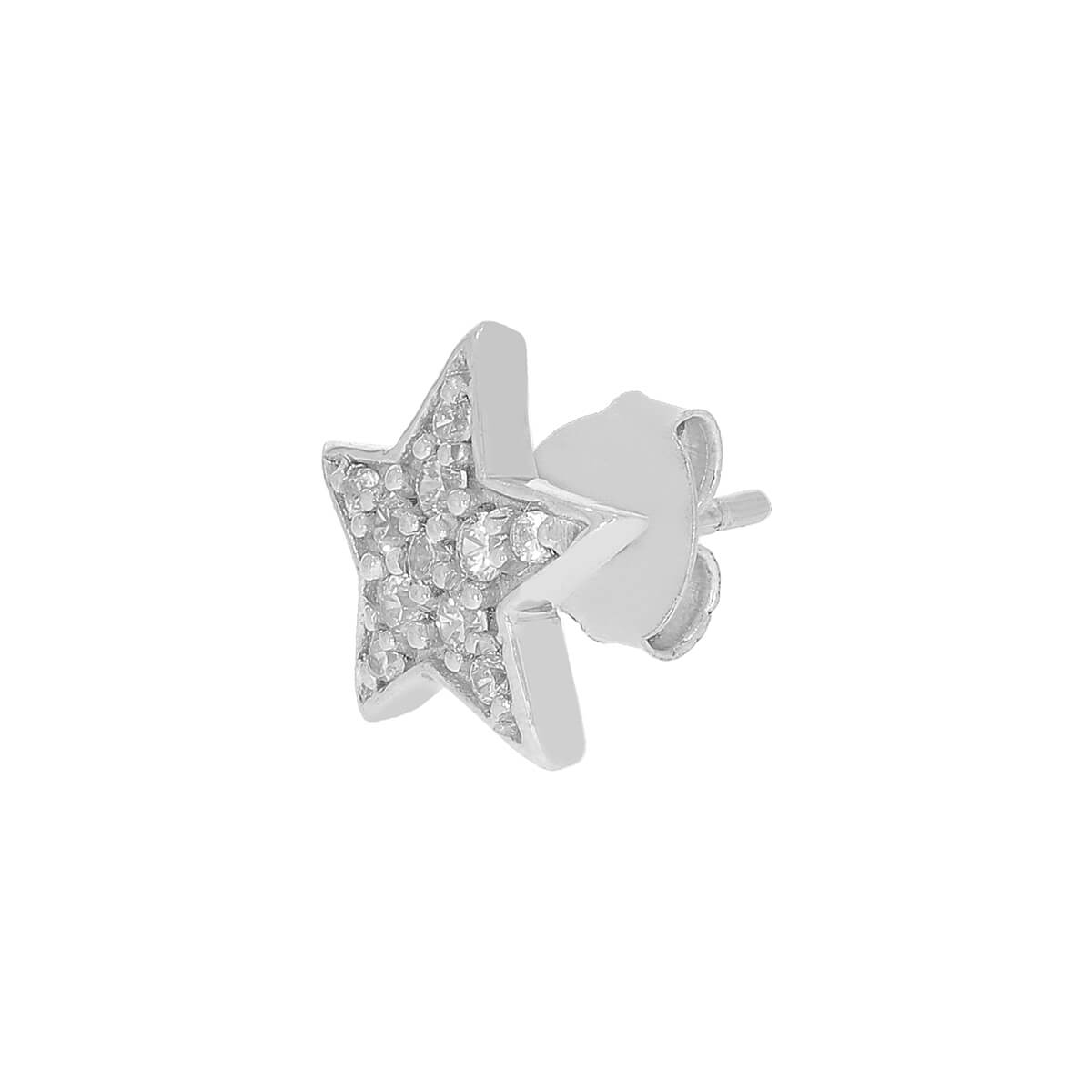 Silver Mini Star Studs