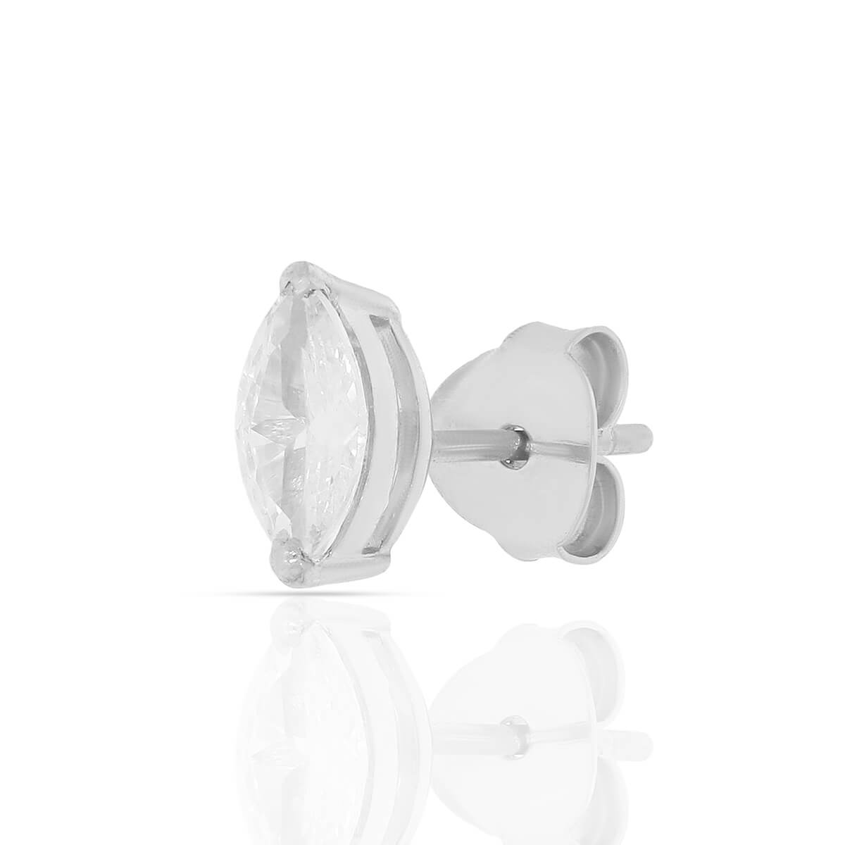 Silver Zircon Classic Studs