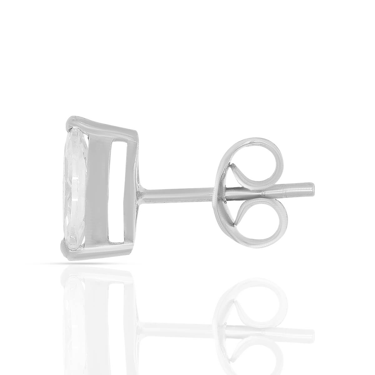 Silver Zircon Classic Studs