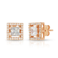 Graceful Square Cluster Studs