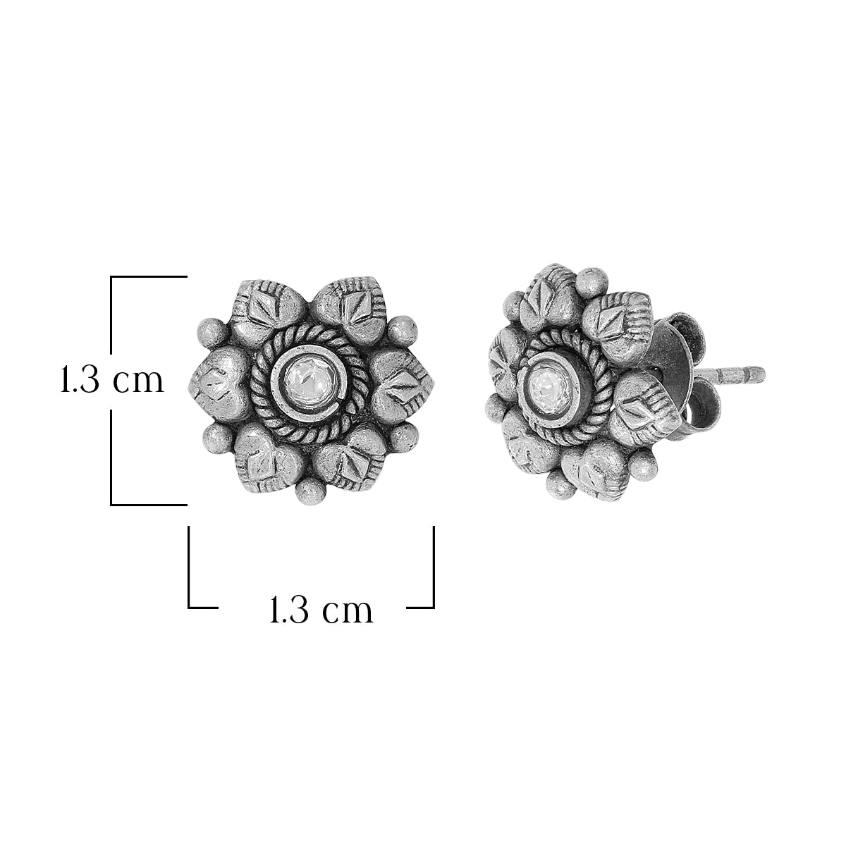 Vintage Inspired Floral Studs