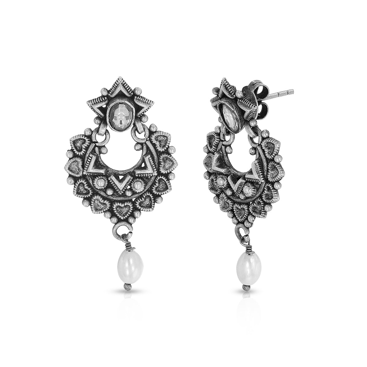 Heritage Heart Pattern Earrings