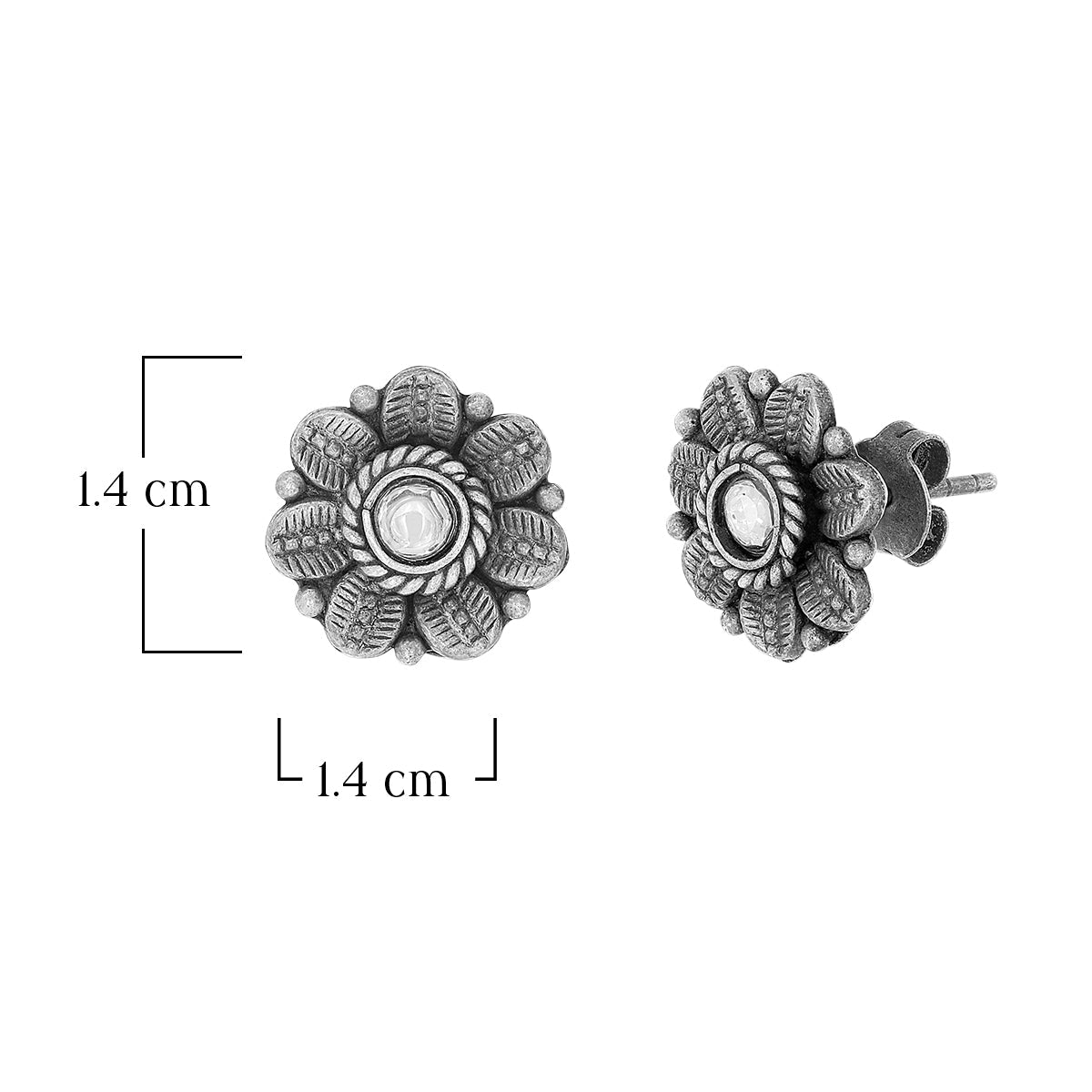 Timeless Floral Motif Studs