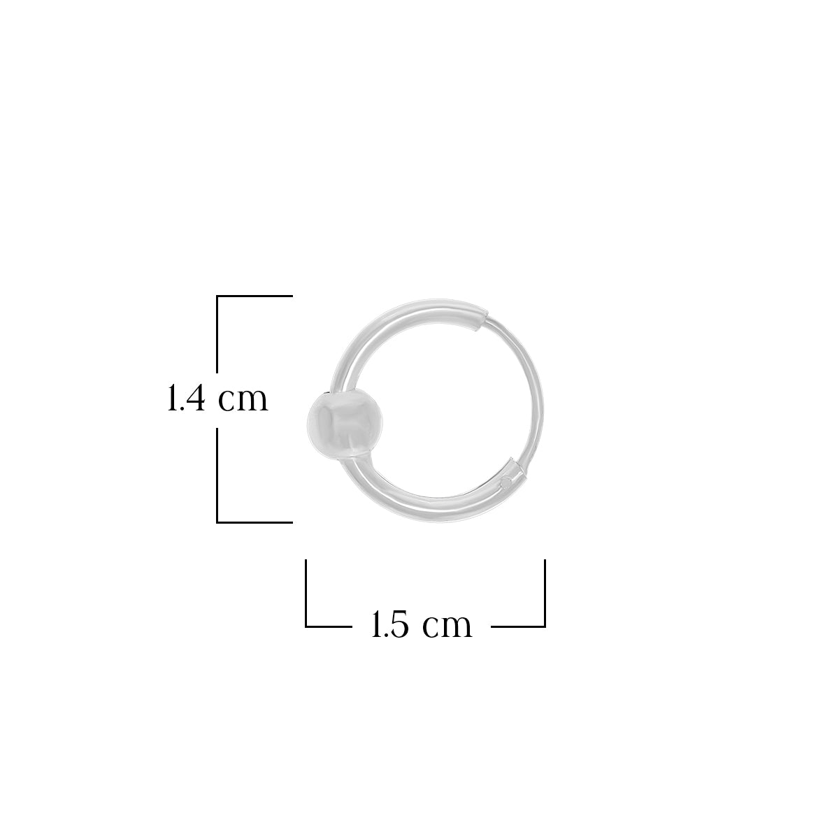 Minimal Bead Hoop Earrings