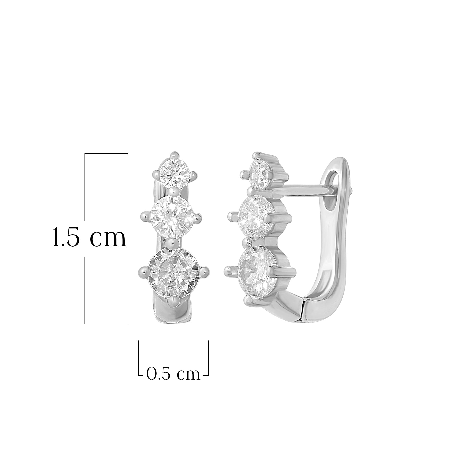 Petal Cluster Mini Hoop Earrings