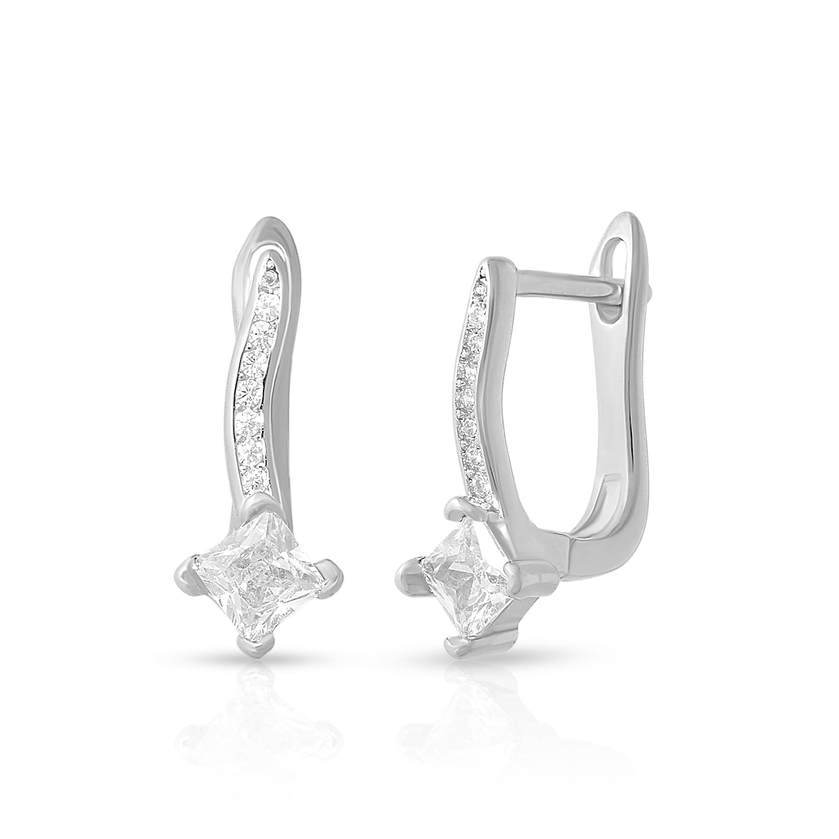 Soft Sparkle Hoop Earrings