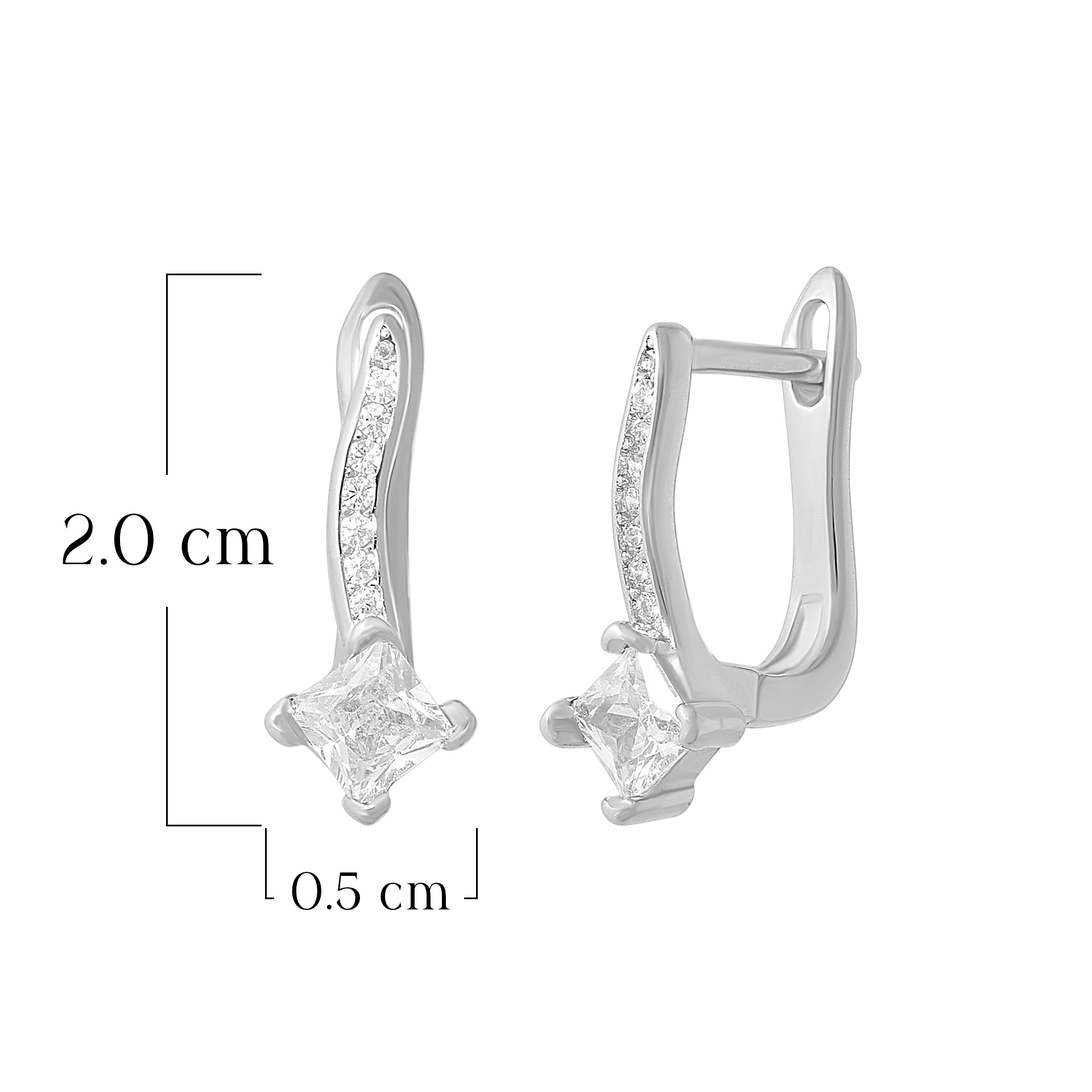 Soft Sparkle Hoop Earrings