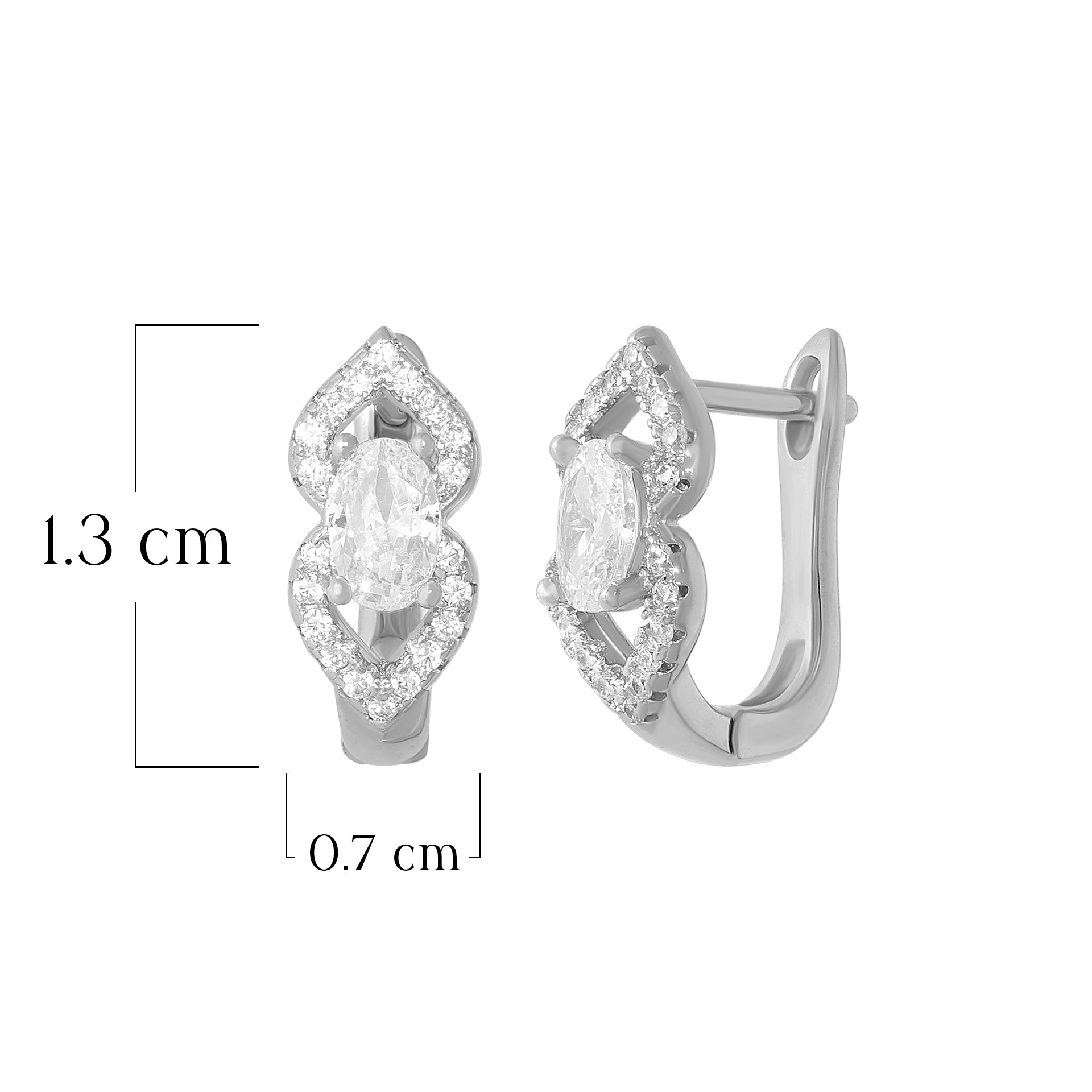 Sculptural Twist Drop Earrings