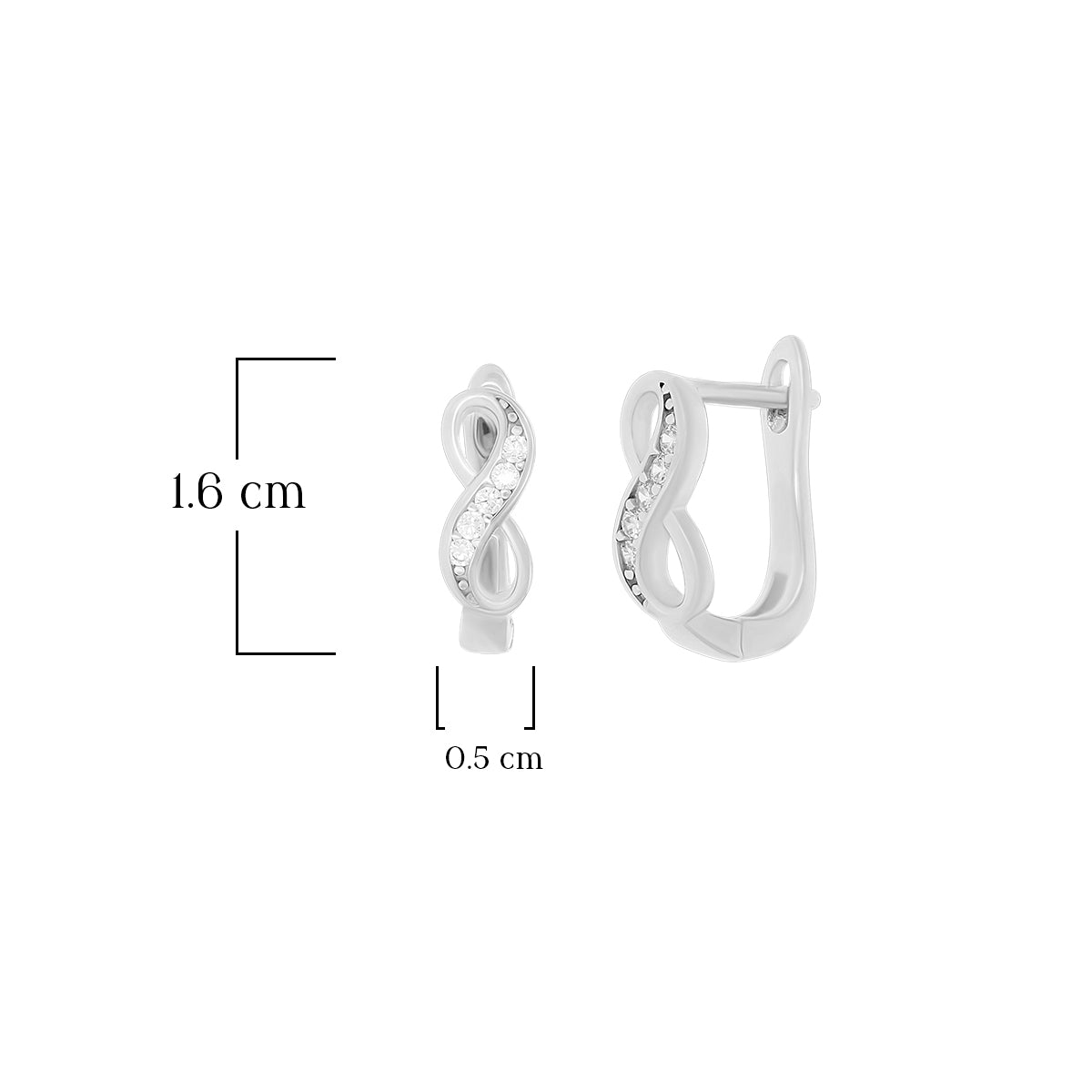 Infinity Twist Hoop Earrings