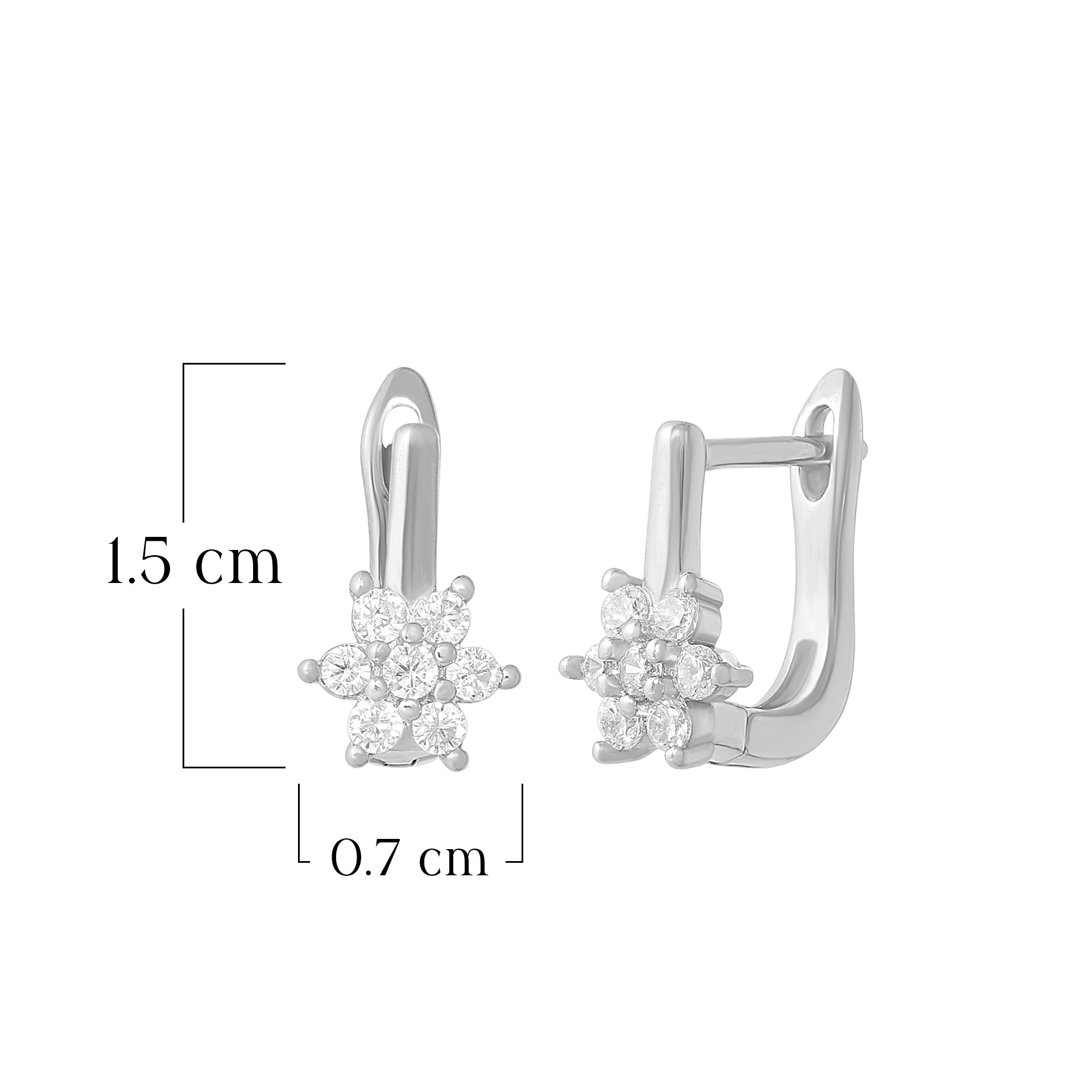 Tiny Star Charm Huggie Earrings