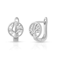 Stylish Round Cutwork Charm Earrings
