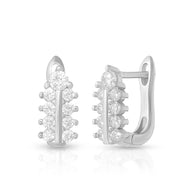 Spike Design Hoop Earrings