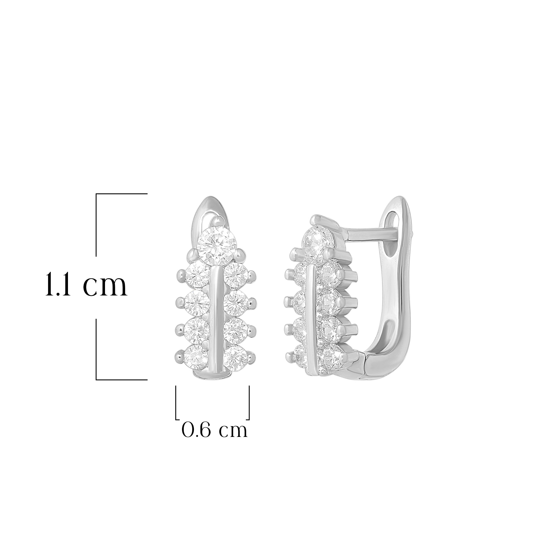 Spike Design Hoop Earrings