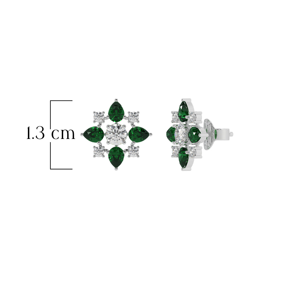 Regal Green Elegance Studs