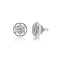 Silver Twilight Cluster Studs