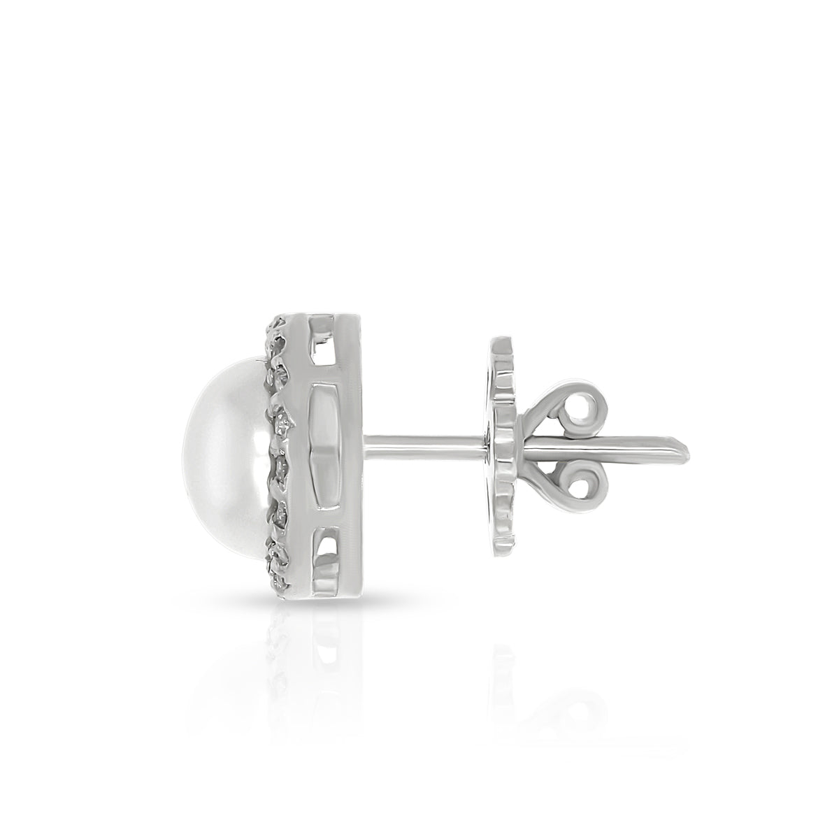 Stylish Pearl Circle Designer Studs