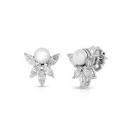 Pearl Petal Style Earrings