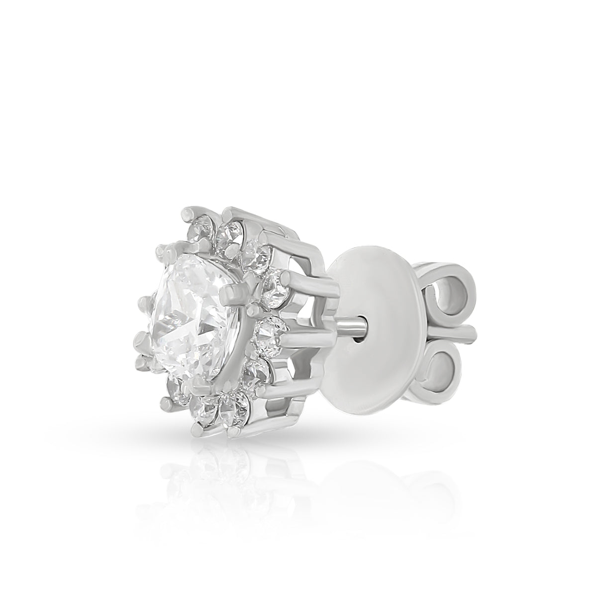 Radiant Square Bloom Studs