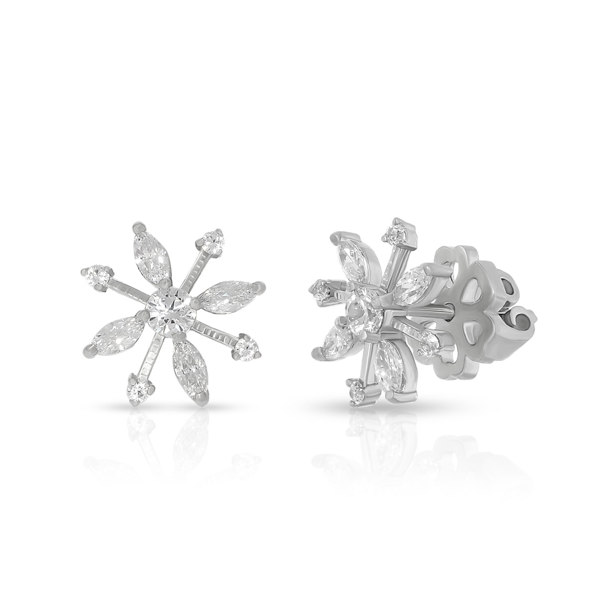 Sparkling Star Flower Studs