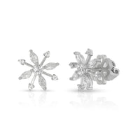Sparkling Star Flower Studs