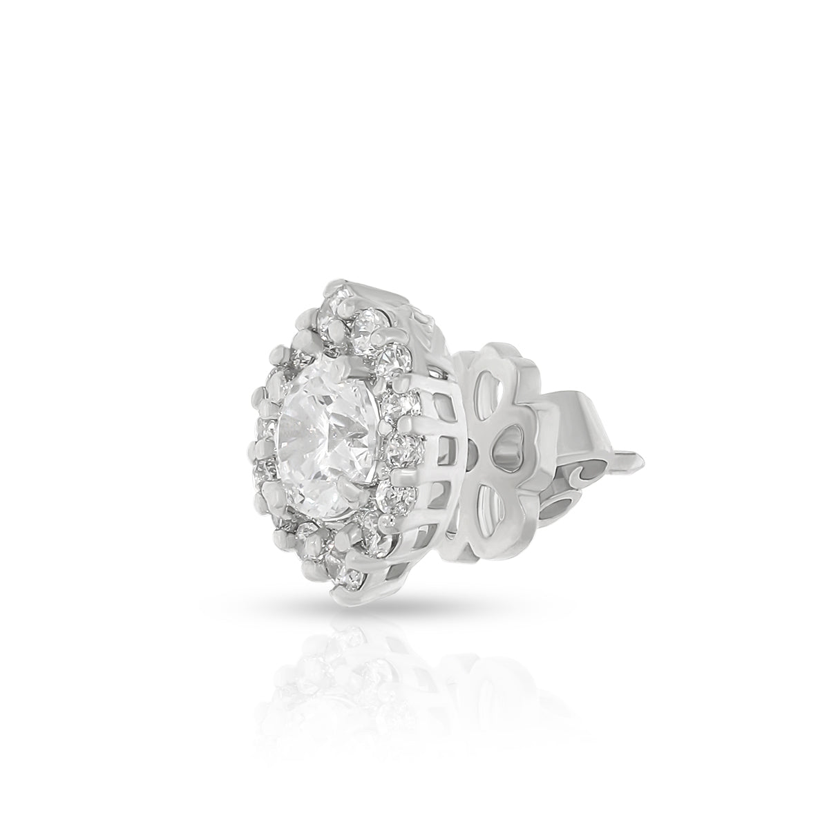 Graceful Sparkle Halo Studs