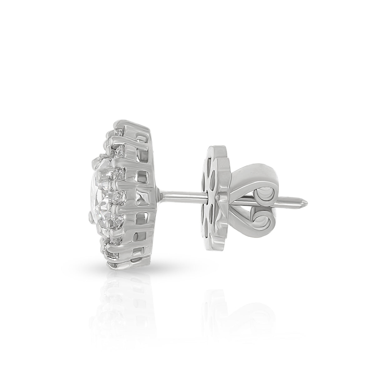 Graceful Sparkle Halo Studs